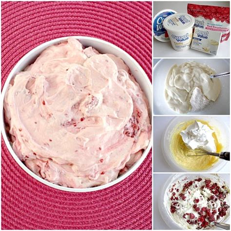 Raspberry Vanilla Jello Salad Butter With A Side Of Bread