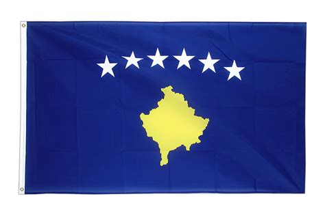 Grand Drapeau Kosovo 150 X 250 Cm Monsieur Des Drapeaux