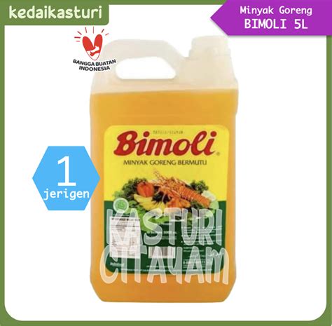 Promo Bimoli 5 Liter Klasik Minyak Goreng 1 Jerigen Diskon 16 Di