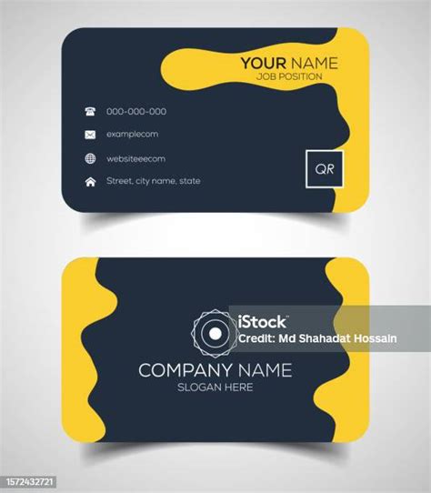 Doublesided Creative And Modern Business Card Template Vector