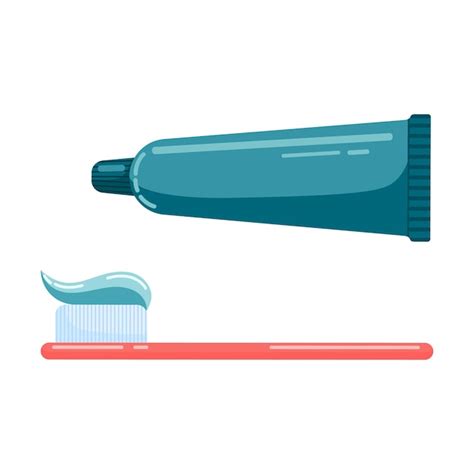 Premium Vector Closed Tube Of Toothpaste And Toothbrush In Flat Style