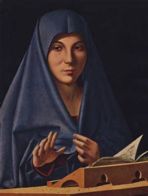 Antonello da Messina VIRGEM DA ANUNCIAÇÃO VÍRUS DA ARTE CIA Lu