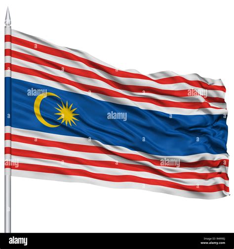 Kuala Lumpur City Flag On Flagpole Stock Photo Alamy