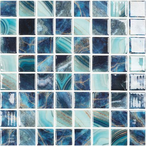 Glass Pool Tile Vidrepur Nature Collection Aquablu Mosaics