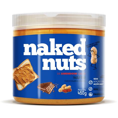 Pasta De Amendoim Wafer De Chocolate G Naked Nuts Uninatural