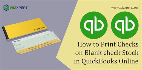 How To Print Checks On Blank Check Stock Quickbooks Online