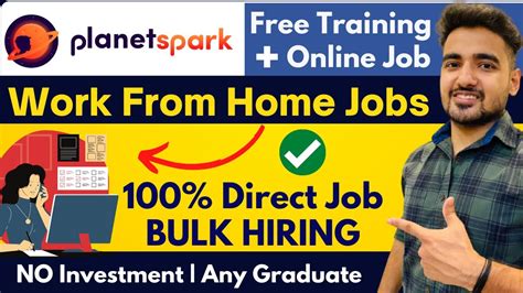 PlanetSpark Work From Home Jobs Free Training Salary Rs 50 000