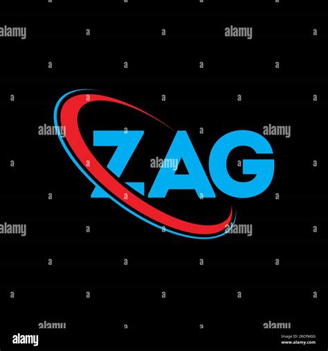 ZAG logo. ZAG letter. ZAG letter logo design. Initials ZAG logo linked with circle and uppercase ...