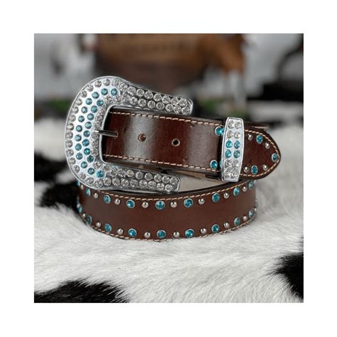 Cinto Feminino Pyramid Country Strass Cravinho Ref 6057 Badana