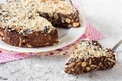 TORTA SALAME DI CIOCCOLATO E Nocciole Ricetta Senza Burro E Latte