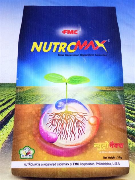 Bio Tech Grade Packaging Size 3 Kg Fmc Nutro Max Biofertilizer For Agriculture Packaging Type