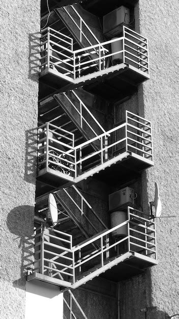 Premium Photo Fire Escape In Town