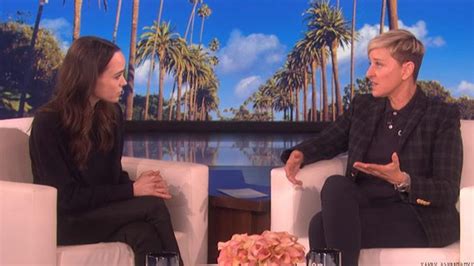 Degeneres Praises Ellen Page S Activism Admits She Keeps Head Down