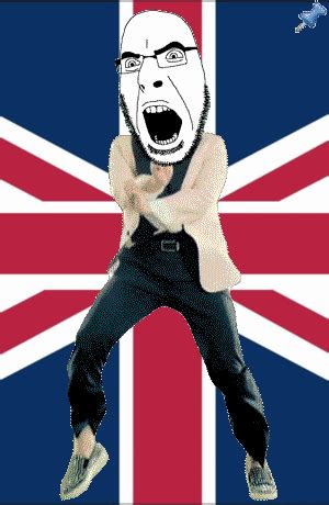 Soybooru Post Animated British Country Dance Flag Full Body