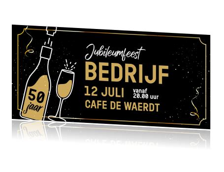 Feestelijke Uitnodiging Jubileum Bedrijf