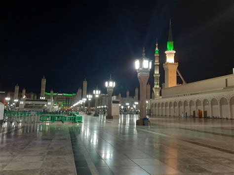 Medina, Saudi Arabia, Oct 2022 - Beautiful view of Masjid Al Nabawi ...