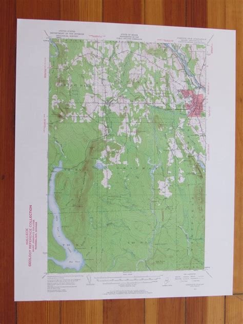 Presque Isle Maine 1961 Original Vintage USGS Topo Map 1961 Map