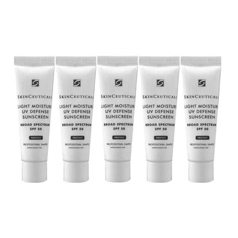 SkinCeuticals Light Moisture UV Defense Sunscreen SPF50 - 5 Travel ...