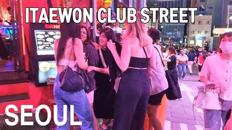 4K 이태원 클럽 거리 Seoul night walk Itaewon club street itaewon bar cafe