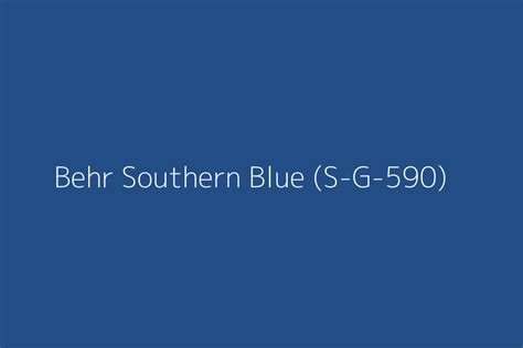 Behr Southern Blue S G 590 Color HEX Code