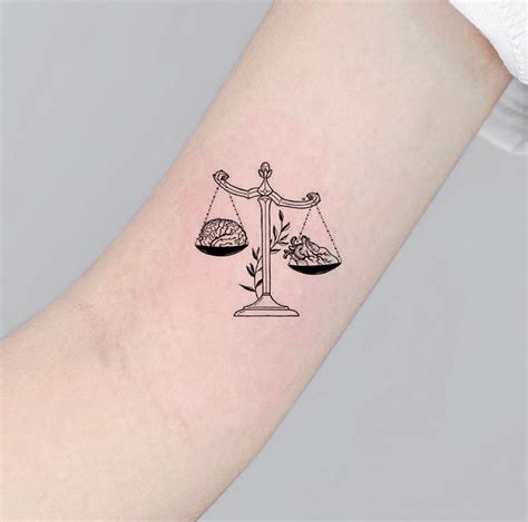 Stoic Temporary Tattoo, the Scales of Justice Tattoo, Black Tattoo ...