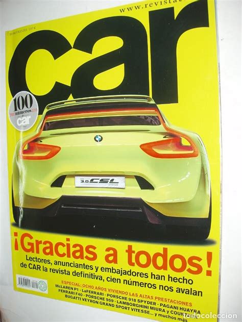 Revista Car Nº100 Julio 2015mc Laren P1la Fer Comprar Revistas