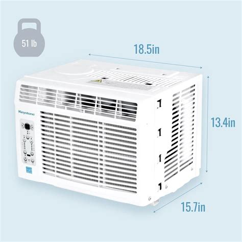 Keystone 350 Sq Ft Window Air Conditioner With Remote 115 Volt 8000 Btu At