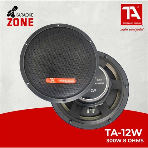 Titanium Audio TA 12W 12 Inch 300W Woofer Speaker Titanium