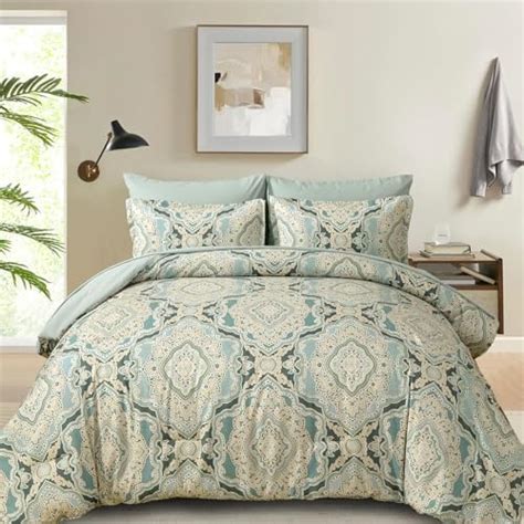 Wongs Bedding Comforter Set King Size 7 Pieces Bed In A