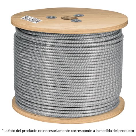 48807 CAB 3 16RX3 TRUPER Fiero Metro de cable rígido 3 16 acero 7x7