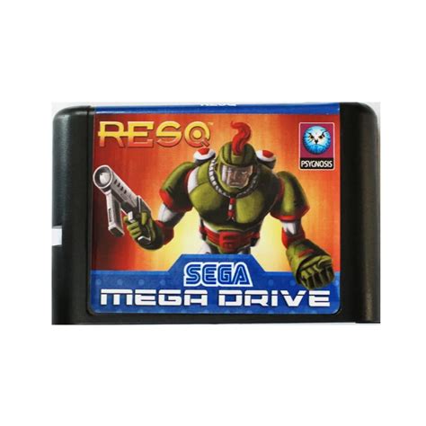 Resq cartão de jogo de 16 bits para sega mega drive para sega genesis