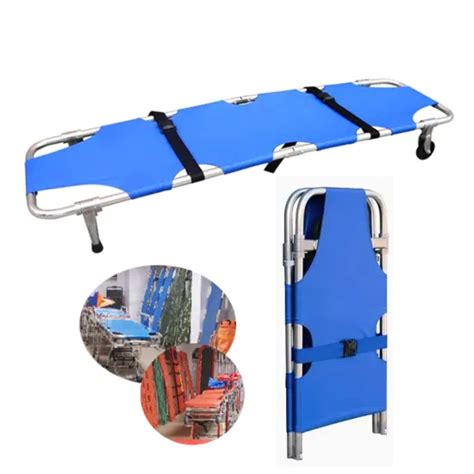 Hospital Aluminum Folding Stretcher First Aid Patient Transfer Folding