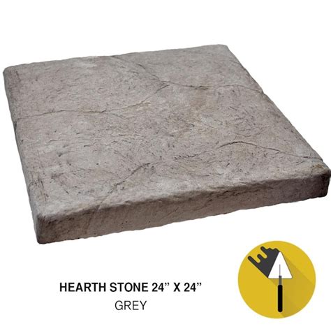 M Rock Hearth Cap Stone 24 X 24 Gray 4 Sq Ft Gray Manufactured Stone