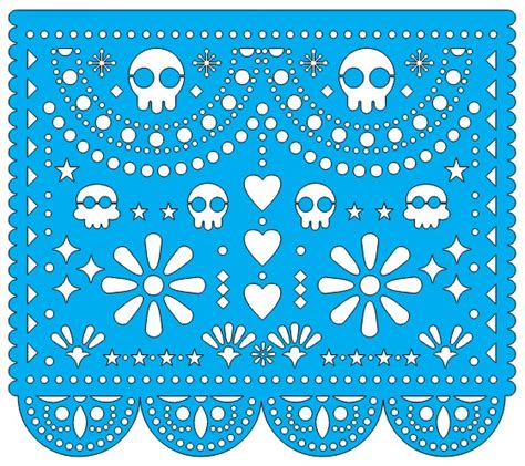 Papel Picado Mod Vectores Para Maquinas De Corte Laser