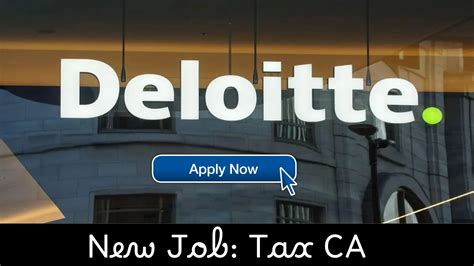 Deloitte Job Vacancy Released For Tax CA Post Apply Online Helloscholar