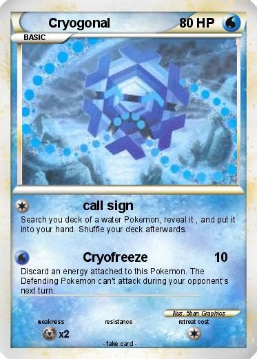 Pokémon Cryogonal 18 18 - call sign - My Pokemon Card