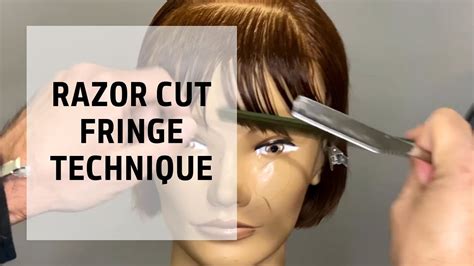 How To Cut Fringe With A Razor Creativityneverstops Goldwell Education Plus Youtube