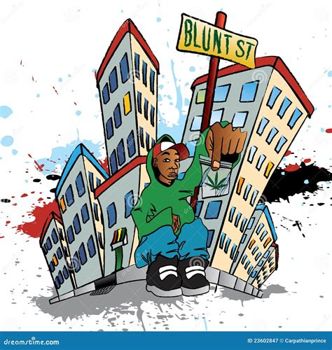 Ghetto Blunt Street Royalty Free Stock Photography - Image: 23602847