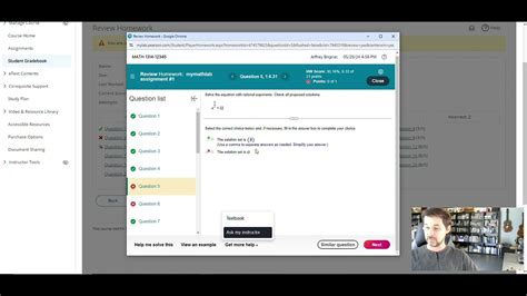 How To Review Assignments In MyMathLab YouTube
