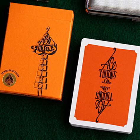 Baraja De Cartas Ace Fulton S Year Anniversary Sunset Orange