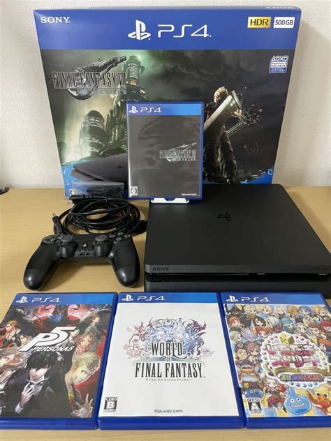 同梱版 Playstation 4 Final Fantasy Vii Remake Pack 500gb Jet Black Cuhj 10035 Cuh 2200a B01 Ps4 Ps4