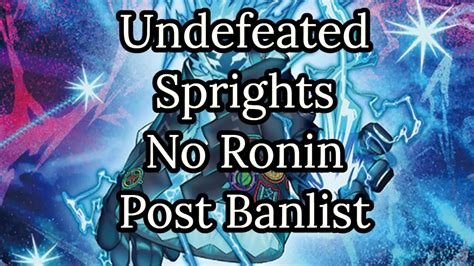 SPRIGHT DECK PROFILE UNDEFEATED POST BANLIST OCTOBER FORMAT YouTube