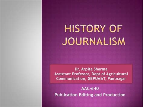 History of journalism