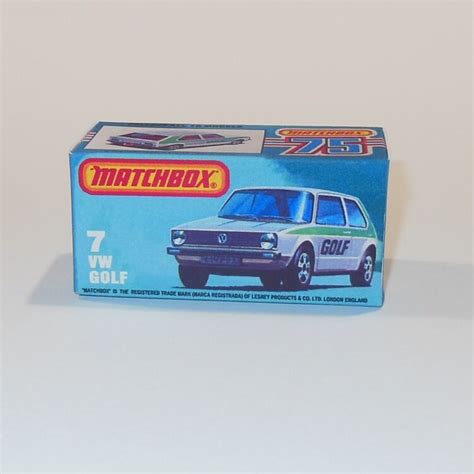 Matchbox Lesney Superfast 7 F Volkswagen Vw Golf K Style Repro Box