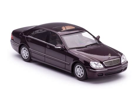 Масштабная модель Mercedes-Benz S-Class (W220) 1998 темно-красный ...