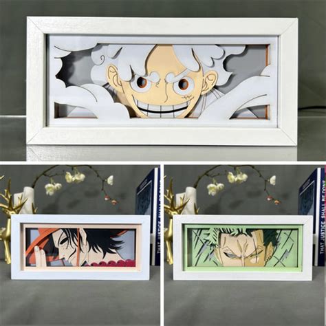 Jual CUSTOM 3D Anime NARUTO Lightbox Luffy Gear 5 Jakarta Selatan