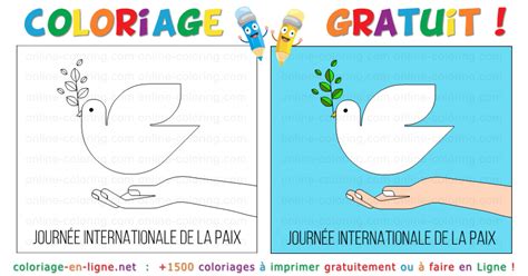 Coloriage Journée Internationale de la Paix Coloriage à imprimer ou à