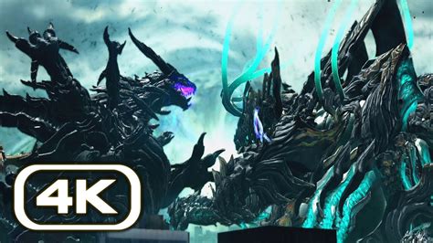 Bayonetta 3 All Kaiju Boss Fight Scenes 4K ULTRA HD Godzilla