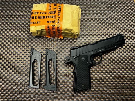 Elite Force 1911 TAC 6mm CO2 Airsoft Pistol Black Airsoft Bazaar