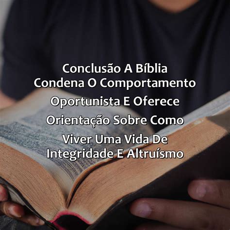 O Que A Bíblia Fala Sobre Pessoas Oportunistas Bíblia da Bíblia